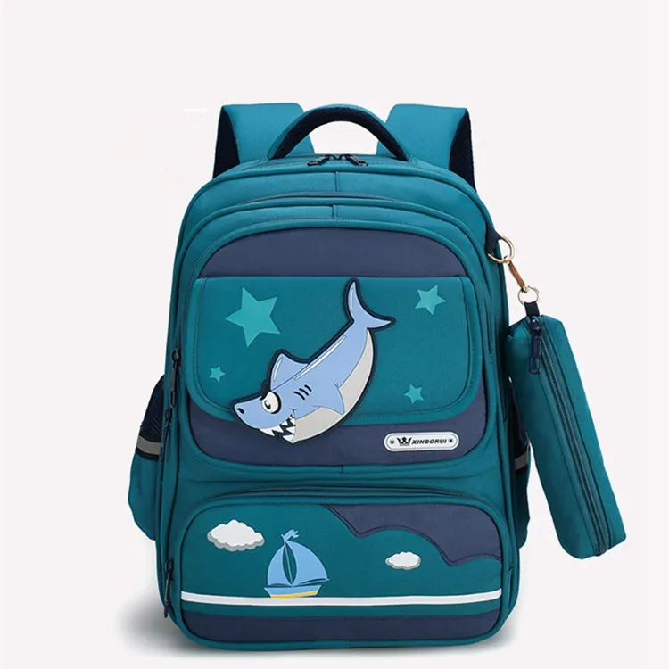 Sevimli karikatür tasarım büyük kapasiteli özel sırt çantası kalem çantası çocuklar için okul çantaları