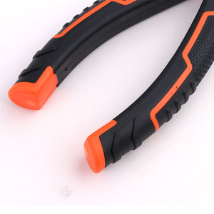 Alicates diagonales industriales de 1/4 pulgadas de ancho de mandíbula, acero al cromo vanadio, mango naranja, herramienta de corte de alambre con boca inclinada - Product Image 1