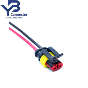 Conector YB 282080-1 Tyco AMP Superseal 1,5 Series Cable <span class=keywords><strong>2</strong></span> pines hembra arnés de cableado personalizado - Product Image 5