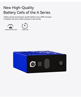 Cellules de batterie au lithium-ion LiFePO4 prismatiques solaires LeadPower EV 3.2V 50AH-314AH sur réseau hors réseau