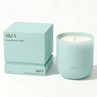Bougie parfumée personnalisée dans un bocal en verre, écologique, parfum d'ambiance pour la maison, aromathérapie, décoration de chambre, prix d'usine, vente en gros