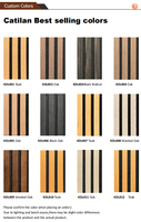 Paneles Acústicos Catalin Modernos de MDF con Revestimiento de Madera de Nogal, Absorbentes de Sonido, 90% de Reducción de Ruido, para Decoración de Interiores de KTV, Resistentes al Fuego