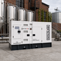 Genset Diesel Kedap Suara Perkins 125KVA 100kw Generator Diesel Silent Berpendingin Air Tanpa Sikat Bersertifikasi CE