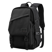 Sac à dos multi-poches décontracté à motif géométrique avec fermeture à glissière Voyage collège ou école en matériau de doublure en polyester