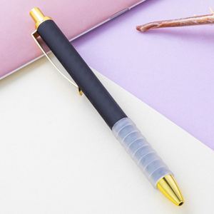 Custom Logo <b>Colorful</b> Soft Grip Ballpoint <b>Pen</b> New Design Retractable Plastic <b>Pen</b> with Logo Printed for Office and School Use - Product Image 5