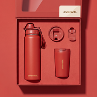 Bouteille d'eau isotherme en acier inoxydable à large ouverture Everich 32 oz, pour le sport et la gym, avec logo personnalisé, portable, avec ensemble cadeau tasse à café