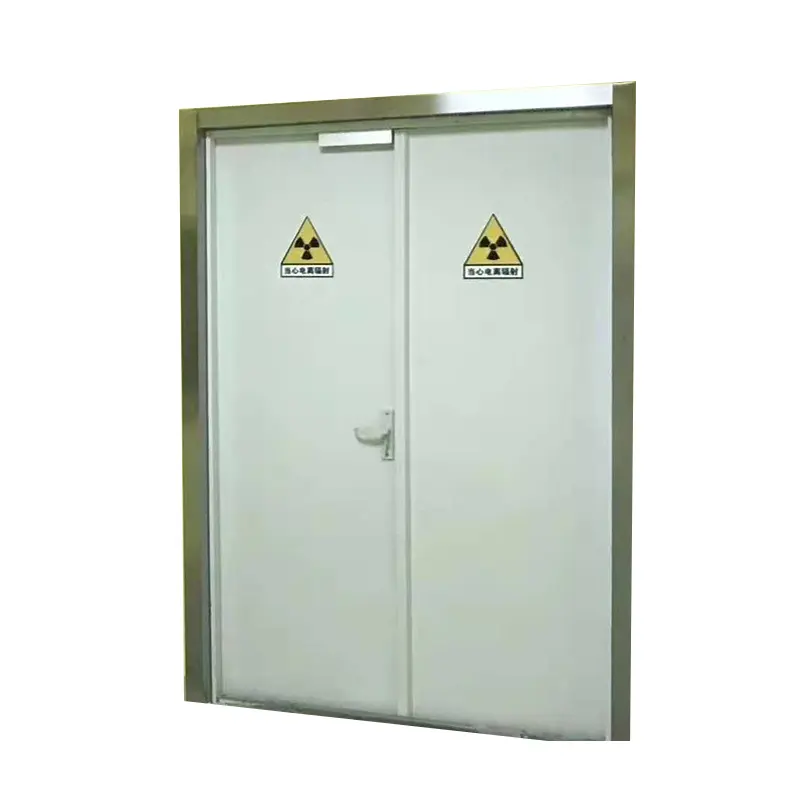 Автоматическая раздвижная дверь с рентгеновским экранированием, 2 мМПб, 3 мМПб, свинцовая дверь, защитная Радиационная лампа для помещения