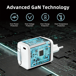 <span class=keywords><strong>Chargeur</strong></span> USB C GaN 65W, adaptateur de charge rapide pour voyage, PD 3.0, câble magnétique rétractable de type C pour ordinateur portable, téléphone, OTP - Product Image 6
