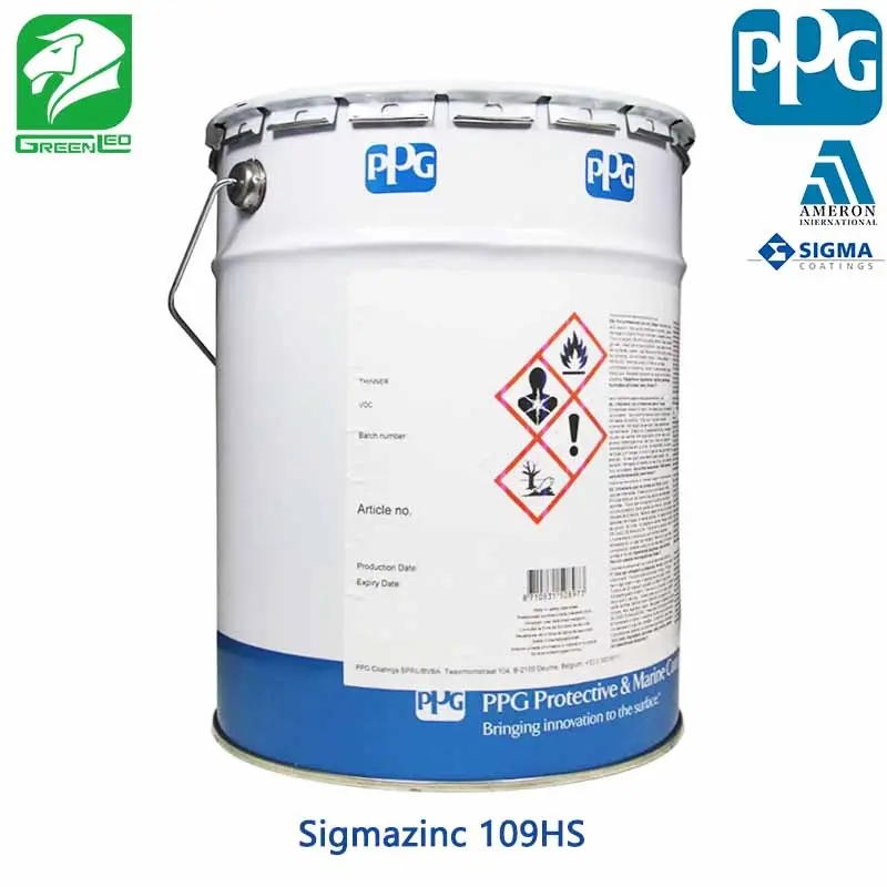 PPG Sigmazinc 109 एचएस उच्च ठोस पॉलियामाइड adduct ठीक जस्ता अमीर epoxy प्राइमर