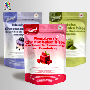 Impresión personalizada acabado brillante grado alimenticio PE bolsita papel de aluminio Stand up Seal bolsa con cremallera y muesca de rasgado Para Caramelo en polvo - Product Image 5