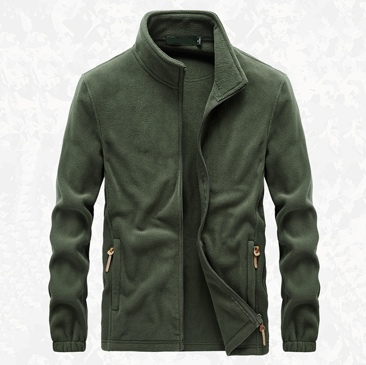 OEM Custom polar Fleece Jacket winter Warm outdoor wear jacket regular fit windproof new design men's jacket