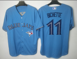 Người Đàn Ông Của Thời Trang Mới Thể Thao Jersey Nhà Máy Bán Buôn Mỹ Bóng Chày Jersey Toronto Màu Xanh <span class=keywords><strong>Jays</strong></span> 11 Bichette Cộng Với Kích Thước - Product Image 2