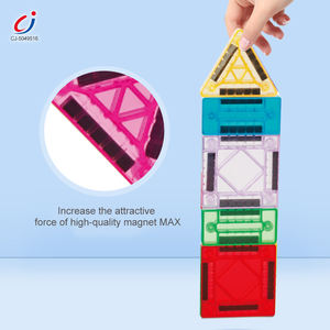 Chengji 3d Puzzles Montagem Brinquedos Modelo Educacional Kit Colorido Magnético Telhas Building Blocks Brinquedo Construção Criativa - Product Image 2