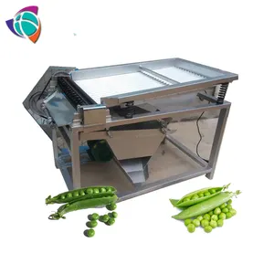 Bean huller shelling machine/diesel drive fresh green soya bean pod picking machine