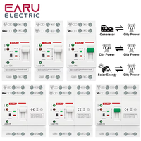 Commutateur de transfert automatique double alimentation (ATS) 2P 4P 80A AC 220V AC 110V pour systèmes photovoltaïques, interrupteurs sélecteurs électriques, alimentation ininterrompue EAATS-F