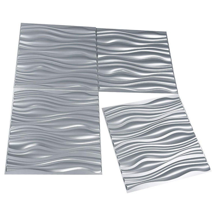 Style moderne Intérieur Lambris Intérieur Décoration Murale Étanche 3D PVC Papier Peint Panneau Mural