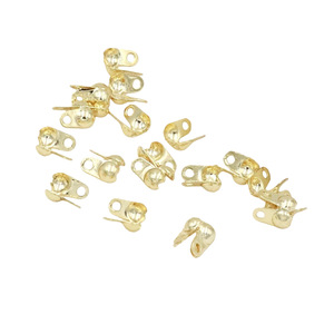 Cierre de cadena con cuentas de 2.4 mm para montaje lateral, cierre de clip con preservación del color oro de 14k para acabado de joyería de collares y pulseras. - Product Image 3