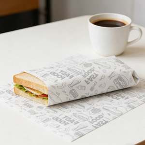 Qualité d'exportation, papier cuisson simple face 40 g/m², compostable, papier cuisson simple face pour l'emballage et le stockage des aliments - Product Image 1