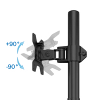 CHARMOUNT Support de moniteur unique de haute qualité Support en acier pour moniteurs de 10 ''-27'' pouces Fabricant en gros