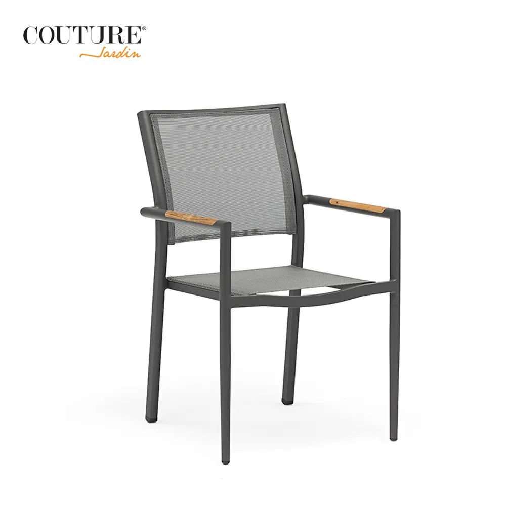 Couture Jardin POLO yeni tasarım ucuz yemek sandalyeleri Modern yemek sandalyesi ile tik ahşap kapı dekorasyon kol dayama