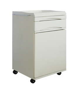 Modern Design Movable ABS Plastic Hospital Cupboard <b>Lockable</b> Bedside Cabinet for Patient Room - Product Image 3