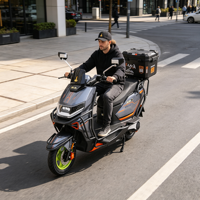 Moteur haute vitesse 60V 72V 1500W 2000W pour moto et scooter de ville pour adultes avec boîte de rangement arrière 1500W 72V 32Ah