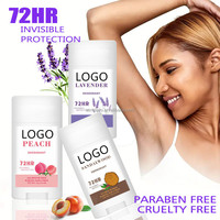 Logo personnalisé Bâton de déodorant anti-transpirant au suif de noix de coco sans aluminium déodorant à bille pour la beauté et les soins personnels
