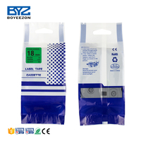 Boyeezon 18mm Tze Tape 0,7 "TZe-741 Tz741 Kompatibel für Brother P-Touch Drucker Etiketten kassette