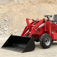 Promotion : Mini-chargeuse compacte électrique 4x4 Tienu 600kg, 700kg, 800kg, 500kg avec pelle frontale et certification CE EPA