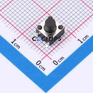TS014-TBW1FH6.5 Tactile Switch SMD-4P,6x6mm Switch Single Pole Single Throw Round Button 2.5N Vertical Mount - Product Image 1