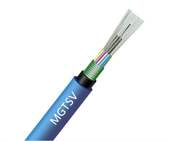 Flame Retardant Single Mode 4~96 Core Underground Fiber Optic Cable MGTSV Steel Tape Armored for Mining Communication Cables