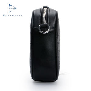 Bal Manent, gran oferta, bandolera de piel de vaca negra personalizada para hombre, bandolera con logotipo en relieve, bolsos de hombro de cuero Vintage para hombre - Product Image 5