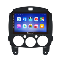 Untuk MAZDA 2 2007-2014 Perangkat Headunit 9 Inch Double 2 Din Octa-Core Quad Stereo Mobil GPS Navigasi Radio Mobil Android