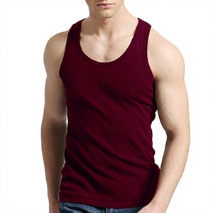 Camiseta sin Mangas Casual para Hombre, Diseño OEM 2026, 100% Algodón, Transpirable, de Secado Rápido, Ecológica, para Entrenamiento, Gimnasio, Deportes, Running - Product Image 1