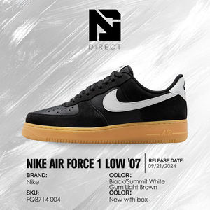 Nike <span class=keywords><strong>Air</strong></span> <span class=keywords><strong>Force</strong></span> <span class=keywords><strong>1</strong></span> '07 LV8 'Gum Pack - Black' <span class=keywords><strong>Baskets</strong></span> <span class=keywords><strong>basses</strong></span> essentielles unisexe à lacets, bout rond, tige synthétique - Product Image 6