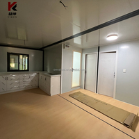 Maisons conteneurs en acier de 10, 20, 30 et 40 pieds, 2 chambres, portables, préfabriquées, pliables, modulaires, hôtels de luxe préfabriqués, mini-maisons
