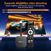 Boîtier TV Stick RK3518 Android 14 Lecteur Vidéo 4K 5G Double Wi-Fi 6 2 Go 16 Go avec Télécommande Vocale BT5.4 Prise en Charge du Port USB et de la Souris