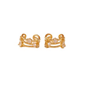<b>Cuff</b> <b>Earrings</b> Geometric Gold Zinc Alloy Open <b>Ear</b> <b>Cuffs</b> Minimalist Style For Women Fashion Jewelry - Product Image 5