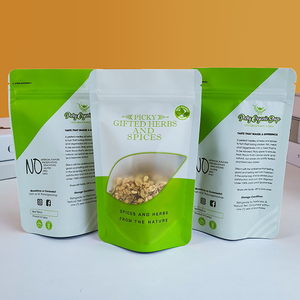 Sac en plastique debout personnalisé de qualité alimentaire, résistant à l'humidité, 250g 500g 1kg, pour l'emballage de pistaches, d'amandes, de noisettes, avec fermeture éclair - Product Image 5