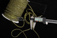 Cordon métallique-verre circulaire scintillant pour accessoires de couture avec garnitures en strass