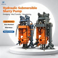 Pompa Lumpur Hidrolik Industri Submersible, Motor IP88 Efisiensi Tinggi Tahan Aus untuk Proyek Pengerukan