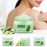 OEM Sugar Shea Butter Vegan Body Scrub Wholesale Natural Whitening Exfoliating Deep Cleansing Bath Spa Scrub