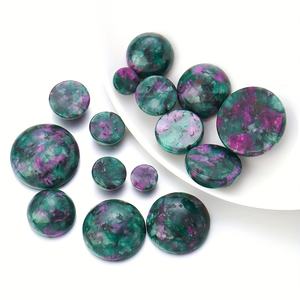 Piedras Decorativas Feng Shui Redondas, Pulimentadas a Mano, de Gemas Naturales Rojas y Verdes, para Regalos del Día de San Valentín, Venta al Por Mayor - Product Image 6