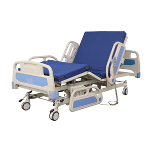 <span class=keywords><strong>Lit</strong></span> d'hôpital électrique à trois fonctions pour patients âgés en soins intensifs, équipement médical, garde-corps ABS de 3 ans, fabrication à prix avantageux - Product Image 2