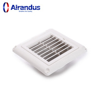 NOUVEAU Diffuseur carré en plastique de haute qualité HVACR SMS-PW pour ventilation industrielle, grille d'aération avec surface brossée