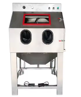 Cabine de sablage humide manuelle sans poussière / Machine de sablage humide en acier inoxydable