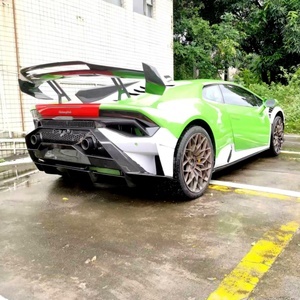 Panneaux latéraux allongés en fibre de carbone sèche de haute qualité, ajustement parfait, pour <span class=keywords><strong>Lamborghini</strong></span> Huracan 580 610 EVO <span class=keywords><strong>STO</strong></span> – Vente chaude - Product Image 3