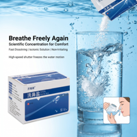 Surelycare 30 Packets Nasal Wash Salt, Iodine Free Physiological Saline Packets for Neti Pot Sinus Rinse, Nasal Salt Refill