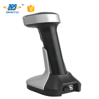 Lecteur de codes-barres QR 1D CMOS portable haute précision avec station de charge pour la logistique, idéal pour la vente en gros en supermarché