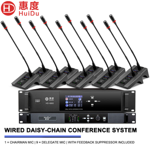 Sistema Microfonico Digitale HD-8800E per Videoconferenze, Collegamento a Catena fino a 250 Unità, Matrice HDMI con Controller LCD da 3,5 Pollici - Product Image 2